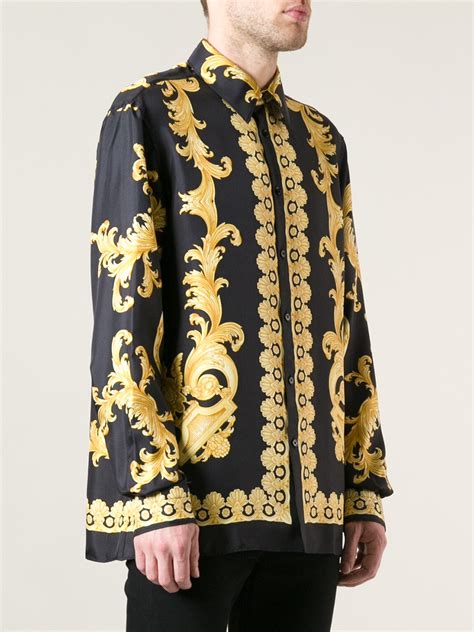 versace style shirt amazon|Versace style shirts for men.